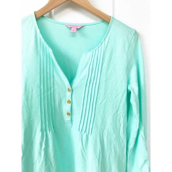 Lilly Pulitzer Dorothy Top in mint - Picture 3 of 4